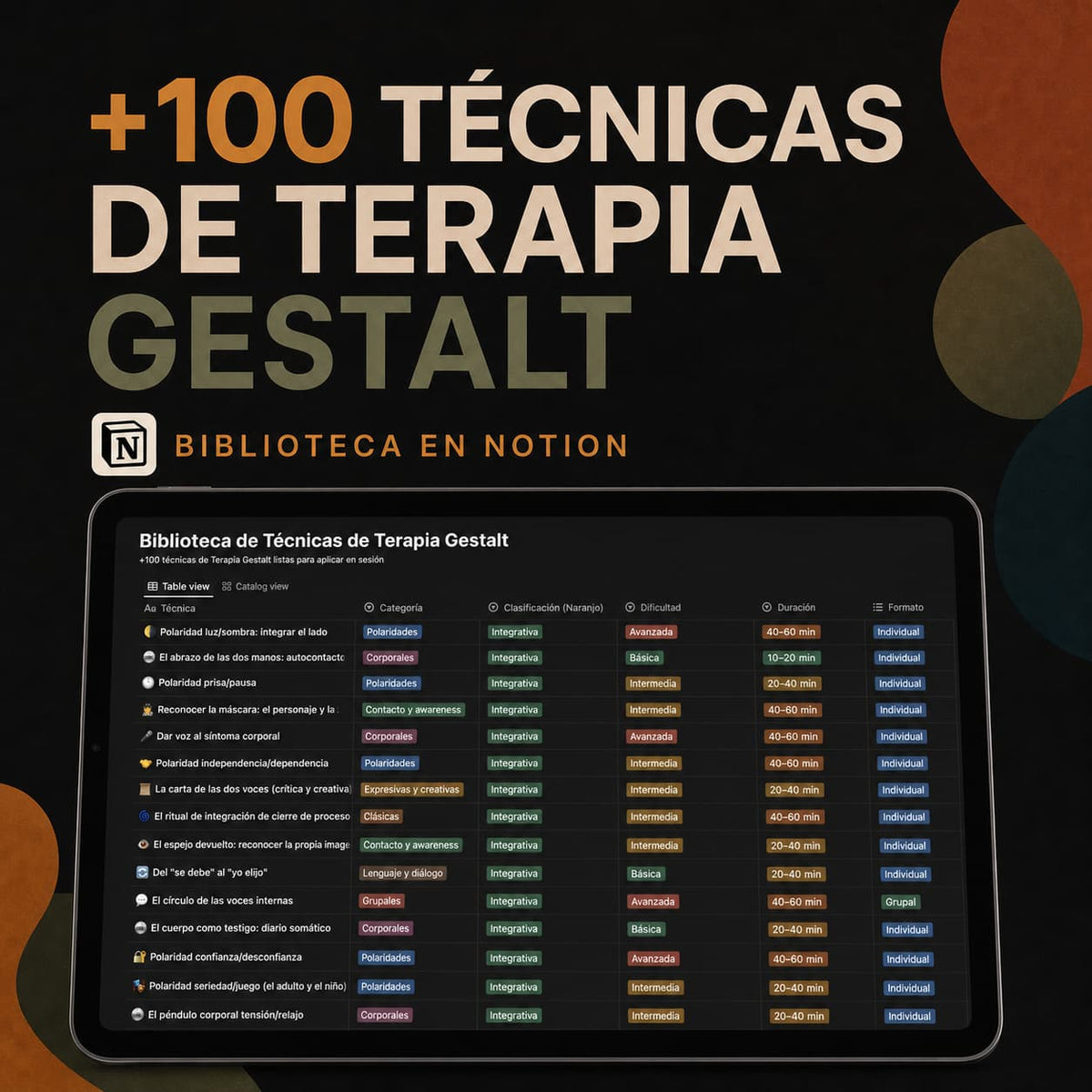 +100 Técnicas de Terapia Gestalt